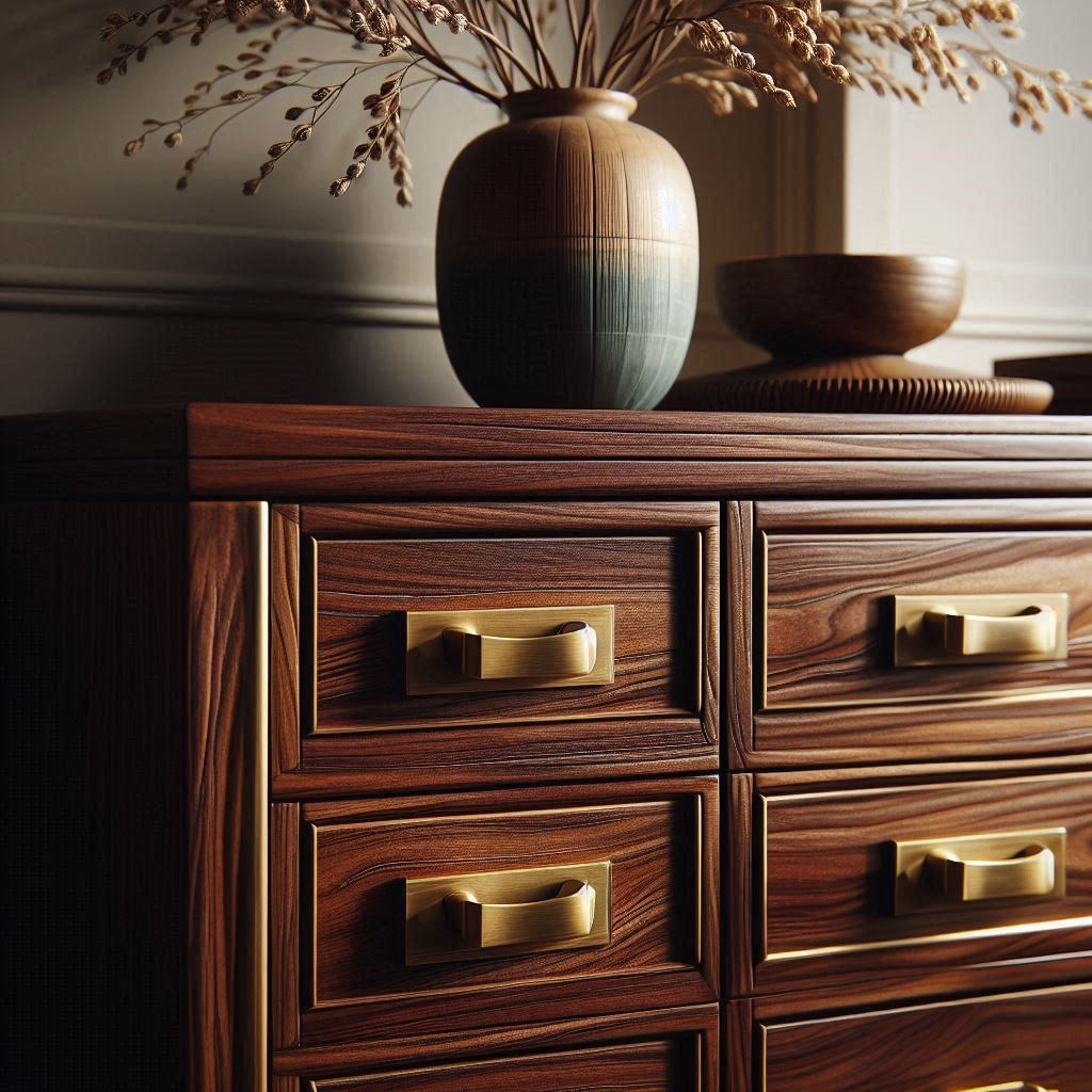 Parete color terracotta dipinta con tecnica color drenching per rinnovare casa.